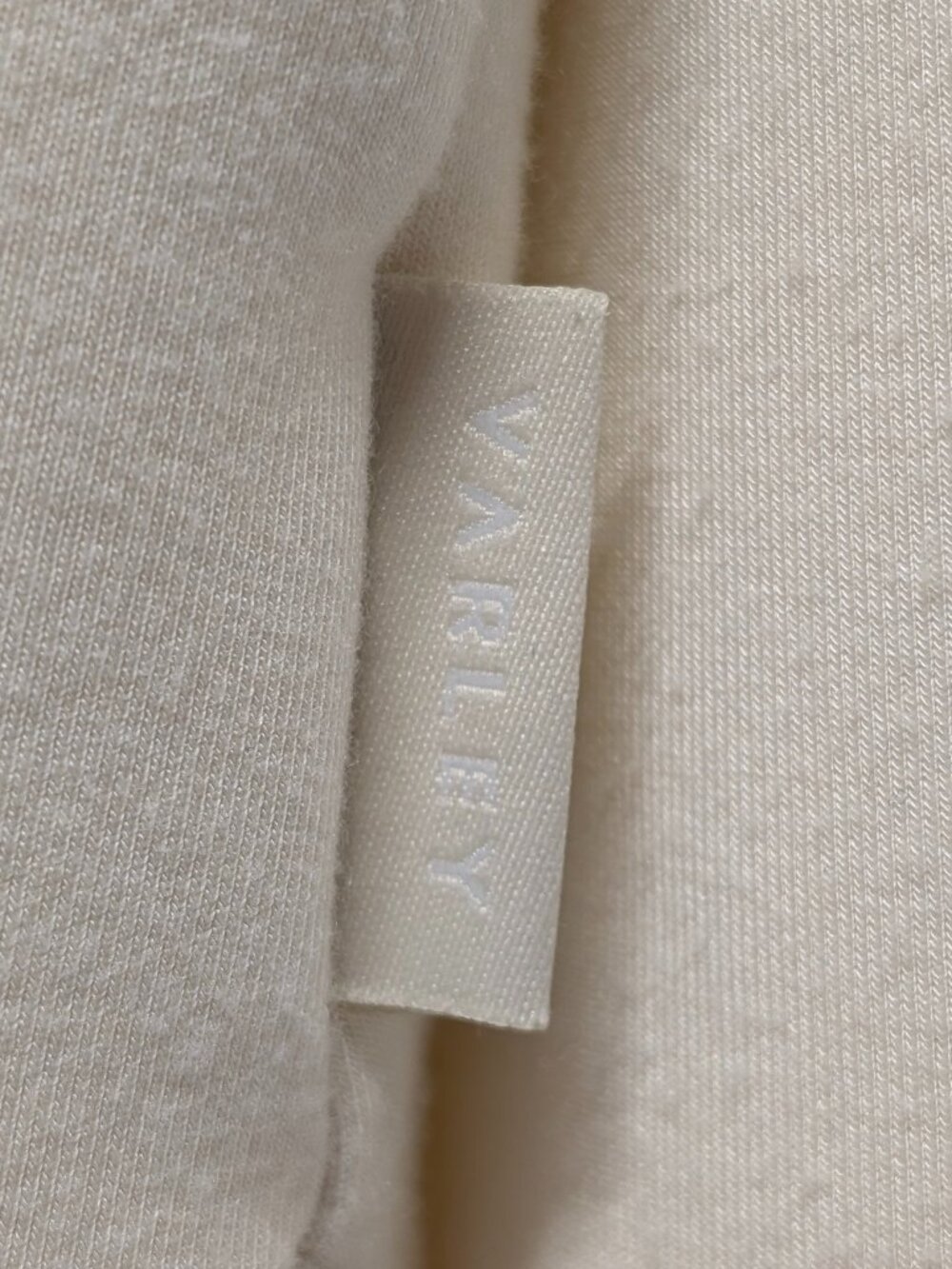 Varley Arcola Funnel Neck Sweatshirt In Egret Vanilla - Picture 6 of 14